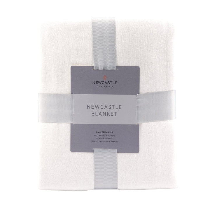 Bamboo Blanket Oversized Twin - Pristine White Textiles & Pillows Newcastle Home