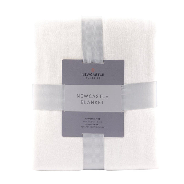 Bamboo Blanket Oversized King - Pristine White Textiles & Pillows Newcastle Home
