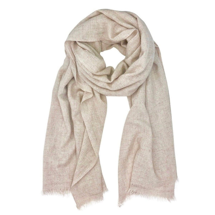 Blush Handloom Cashmere Scarf Scarves & Bandanas Ariel