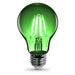 FEIT Electric Filament A19 E26 (Medium) LED Bulb Green 30 Watt Home & Garden Feit 