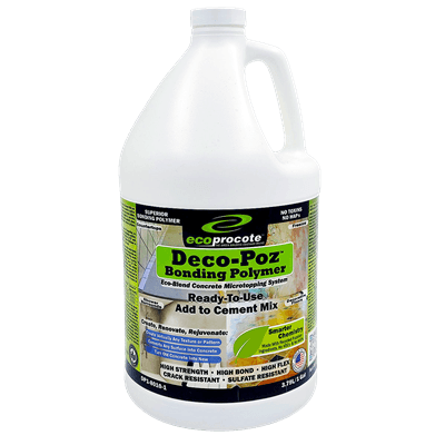 Deco-Poz Concrete Bonding Polymer, 1 Gallon B&R: Decks & Patios Eco Safety Products 