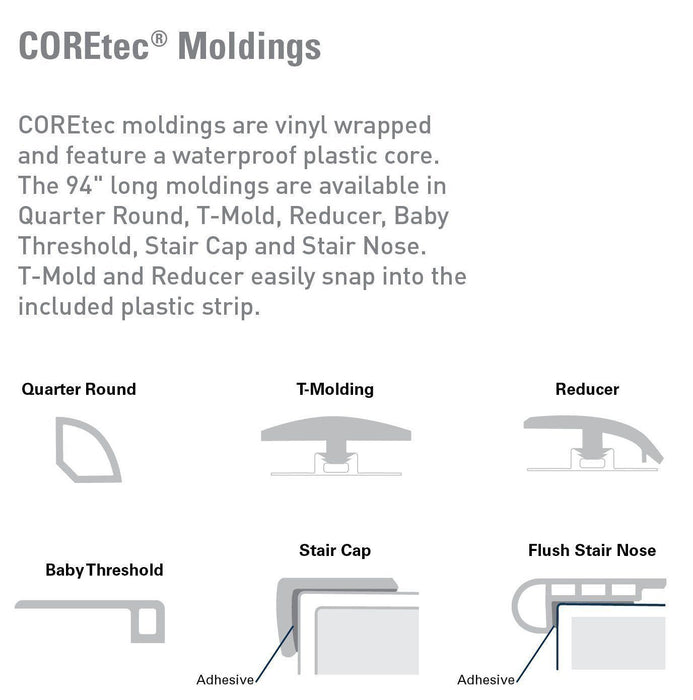 CORETec One Transition Moldings B&R: Flooring & Carpeting USFloors 