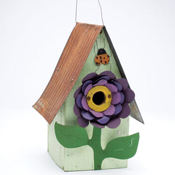 Hand Crafted Dahlia Bird House H&G: Home Decor Dryads Dancing