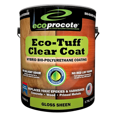 Eco-Tuff Polyurethane Clear Coating, Gloss, 1 Gal B&R: Lumber & Wood Products Eco Safety Products