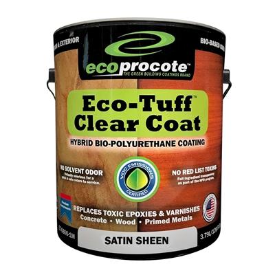 Eco-Tuff Polyurethane Clear Coating B&R: Lumber & Wood Products Eco Safety Products 1 Gallon Satin
