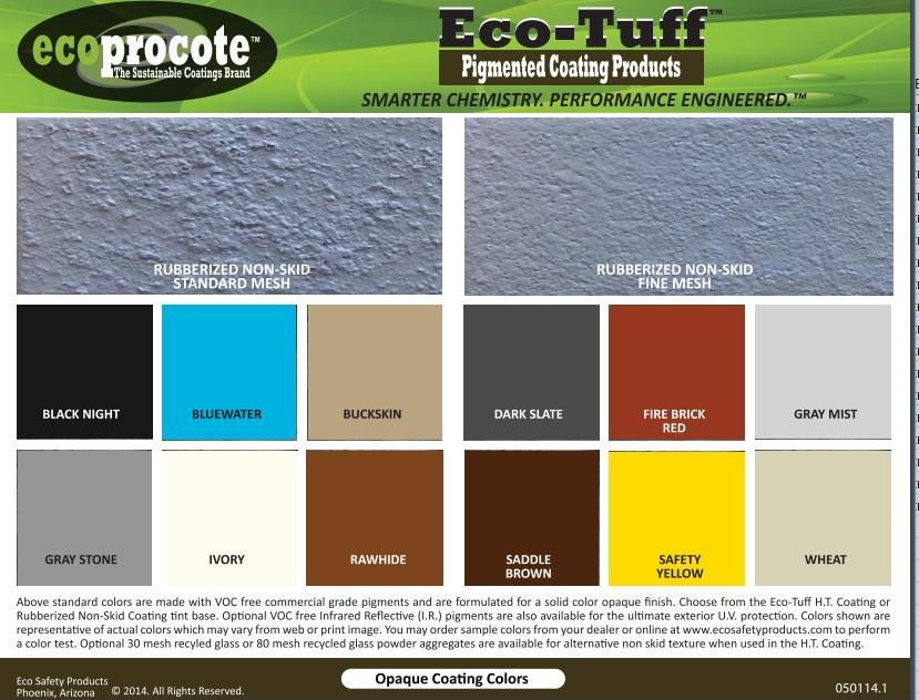 Eco-Tuff High Traffic Rubberized Non-Skid Coating, 5-Gallon B&R: Paint, Stains, Sealers, & Wall Coverings Eco Safety Products, Inc.