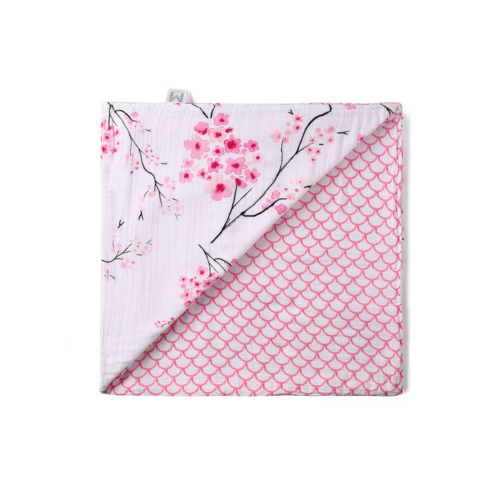 ORGANIC SNUG BLANKET - CHERRY BLOSSOM Gifts Malabar Baby