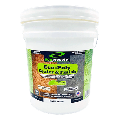 EcoPoly Polyurethane Sealer & Finish, Matte, 5 Gal B&R: Concrete Finishing Products Eco Safety Products