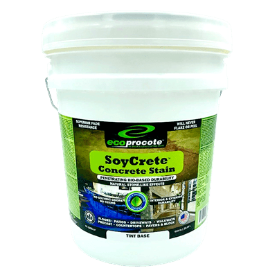 SoyCrete Decorative Concrete Stain, Tint Base, 5 Gal B&R: Concrete Finishing Products Eco Safety Products
