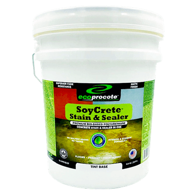 SoyCrete Concrete Stain & Sealer, Tint Base, 5 Gal B&R: Concrete Finishing Products Eco Safety Products