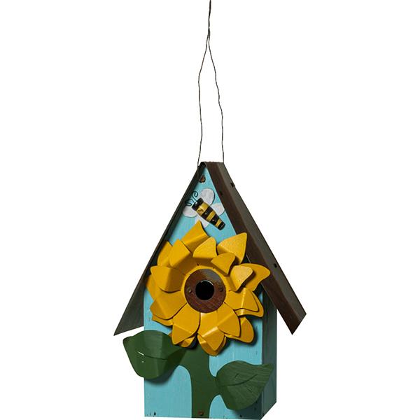 Hand Crafted Sunflower Bird House H&G: Home Decor Dryads Dancing