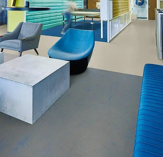 Marmoleum Concrete - Blue Shimmer - 3734 B&R: Flooring & Carpeting Forbo