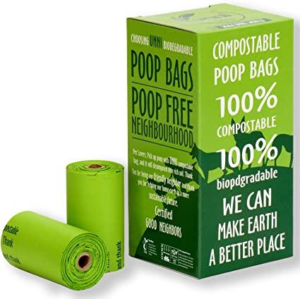 Dog Waste Bags - Compostable, 120 count Home & Garden Yellow Lavender 