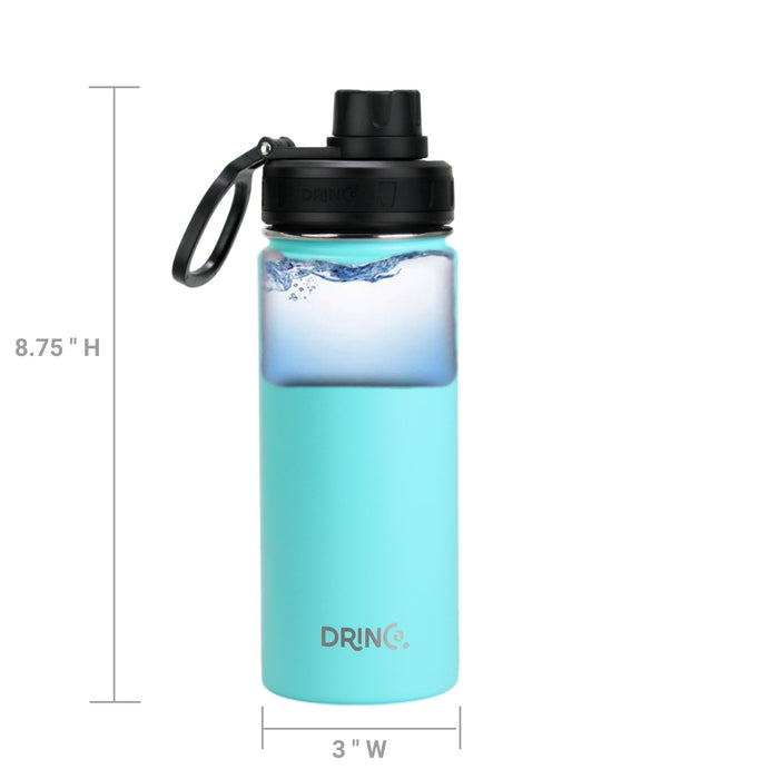 DRINCO® 18oz Stainless Steel Sport Water Bottle - Teal Drinkware Orchid Lavender 