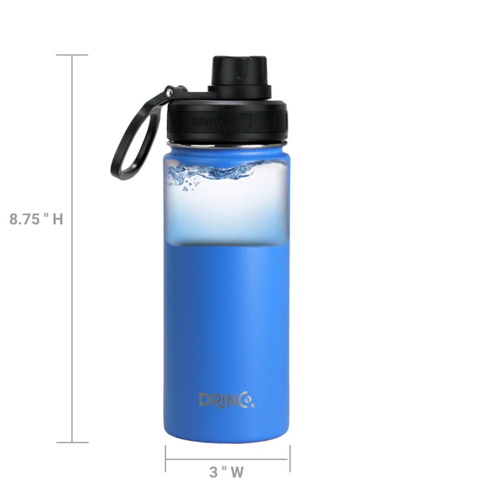 DRINCO® 18oz Stainless Steel Sport Water Bottle - Royal Blue Drinkware Orchid Lavender