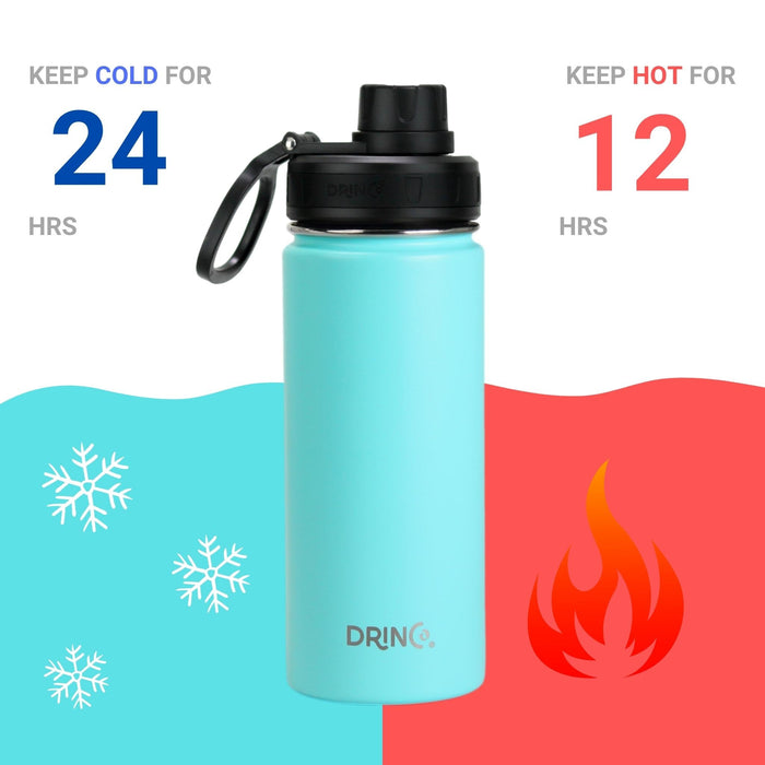 DRINCO® 18oz Stainless Steel Sport Water Bottle - Teal Drinkware Orchid Lavender
