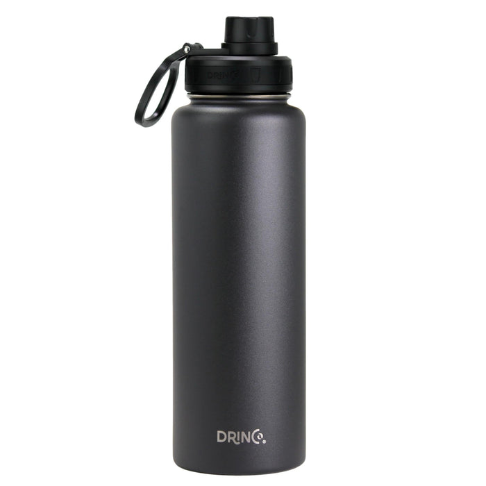 DRINCO® 40oz Stainless Steel Sport Water Bottle - Black Drinkware Orchid Lavender
