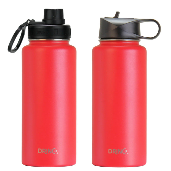 DRINCO® 32oz Stainless Steel Water Bottle - Barn Red Drinkware Orchid Lavender 