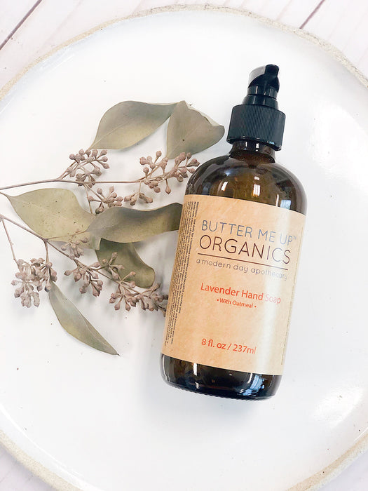 Organic Oatmeal Hand Soap Bodycare Butter Me Up Organics