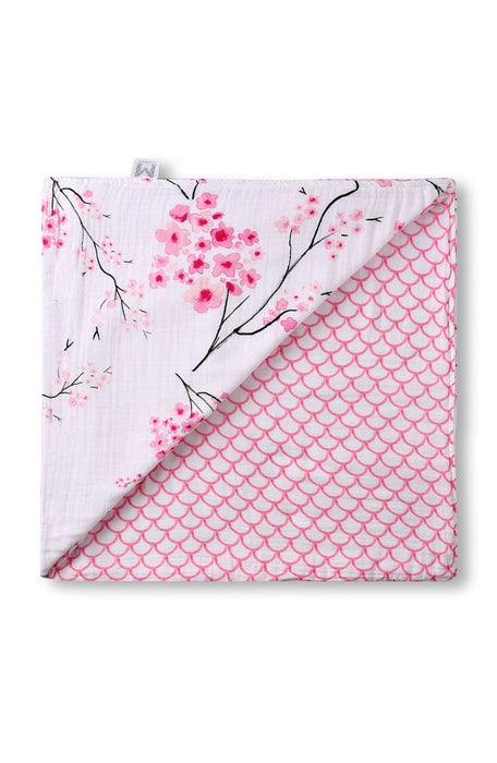 ORGANIC SNUG BLANKET - CHERRY BLOSSOM Gifts Malabar Baby
