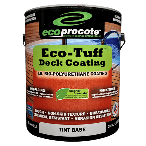 Eco-Tuff Deck Paint, Tint Base, I.R., 1 Gal B&R: Lumber & Wood Products Eco Safety Products 