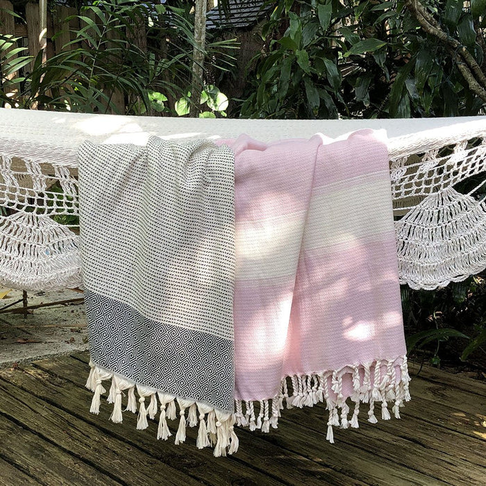 Diamond Stripe Turkish Towel