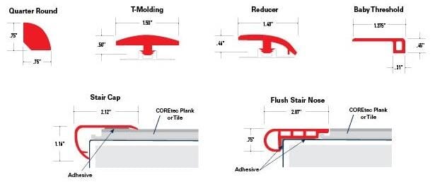 COREtec Pro Galaxy - Stair Treads B&R: Flooring & Carpeting USFloors 