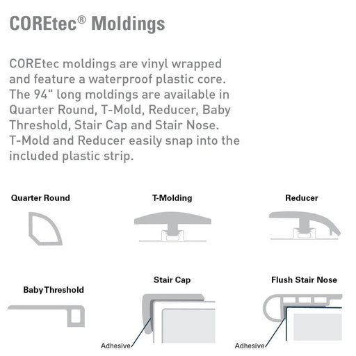 COREtec Plus HD Transition Moldings B&R: Flooring & Carpeting USFloors 