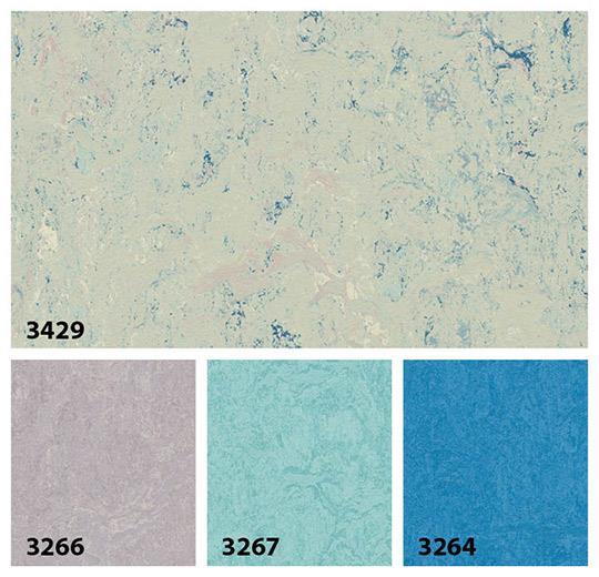 Marmoleum Sheet Splash - Blue Moon - 3429 B&R: Flooring & Carpeting Forbo 
