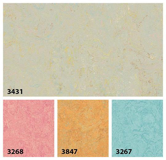 Marmoleum Sheet Splash - Limoncello - 3431 B&R: Flooring & Carpeting Forbo 