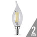 FEIT Electric C10 E12 (Candelabra) LED Bulb Soft White 60 Watt Home & Garden Feit 