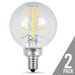 FEIT Electric G16.5 E12 (Candelabra) LED Bulb Soft White 60 Watt Home & Garden Feit 