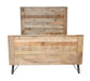 Natural Tones Mango Wood Queen Size Bed Furniture Breezy 