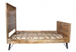 Natural Tones Mango Wood Queen Size Bed Furniture Breezy 