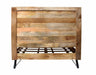 Natural Tones Mango Wood Queen Size Bed Furniture Breezy Queen 
