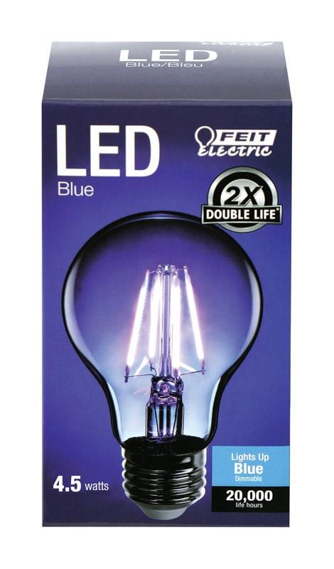 FEIT Electric Filament A19 E26 (Medium) LED Bulb Blue 30 Watt Home & Garden Feit 