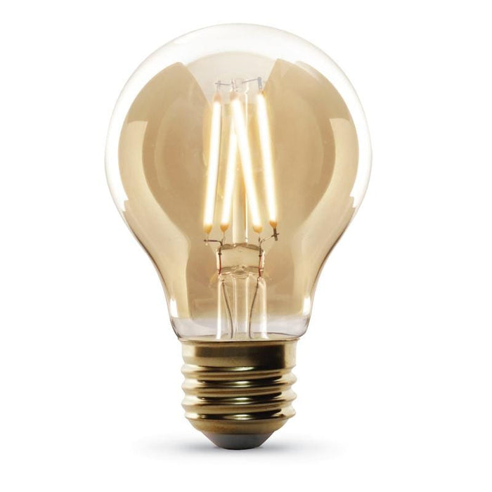 FEIT Electric A19 E26 (Medium) LED Bulb Amber Soft White 60 Watt Home & Garden Feit 