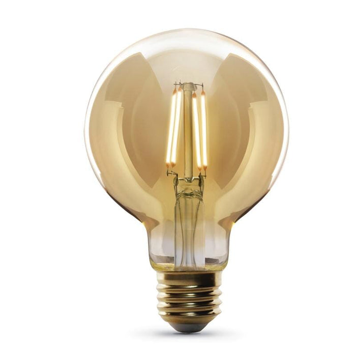 FEIT Electric G25 E26 (Medium) LED Bulb Amber 40 Watt Equivalence Home & Garden Feit 