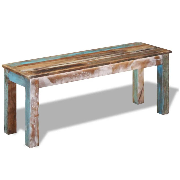 Bench Solid Reclaimed Wood 43.3"x13.8"x17.7" Home & Garden Emerald Ares 