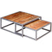 Nesting Coffee Table Set 2 Pieces Solid Reclaimed Teak Home & Garden Emerald Ares 
