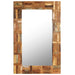 Wall Mirror Solid Reclaimed Wood 23.6"x23.6" Home & Garden Emerald Ares 