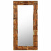 Wall Mirror Solid Reclaimed Wood 23.6"x23.6" Home & Garden Emerald Ares 