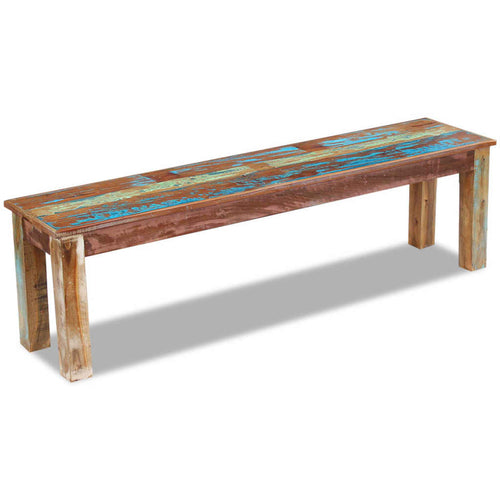Bench Solid Reclaimed Wood 43.3"x13.8"x17.7" Home & Garden Emerald Ares 63.0" x 13.8" x 18.1" 