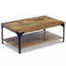Coffee Table with Shelf 39.4"x23.6"x13.8" Solid Reclaimed Wood Home & Garden Emerald Ares 