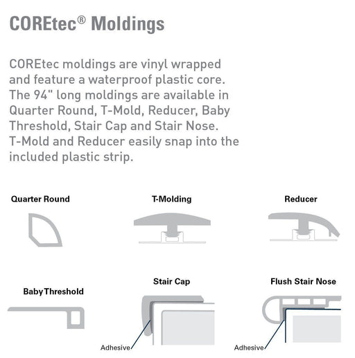 CORETec One Transition Moldings B&R: Flooring & Carpeting USFloors 