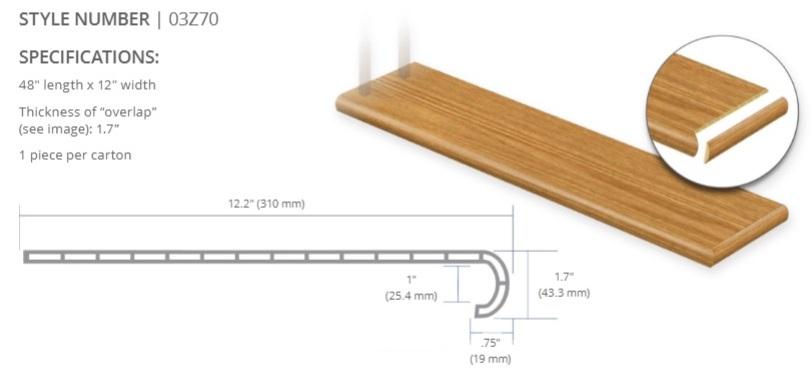 CORETec Pro Plus Enhanced Planks - Stair Treads B&R: Flooring & Carpeting USFloors 