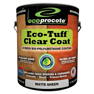 Eco-Tuff Polyurethane Clear Coating B&R: Lumber & Wood Products Eco Safety Products 1 Gallon Matte 
