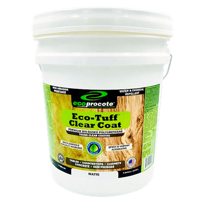 Eco-Tuff Polyurethane Clear Coating B&R: Lumber & Wood Products Eco Safety Products 5 Gallon Matte 