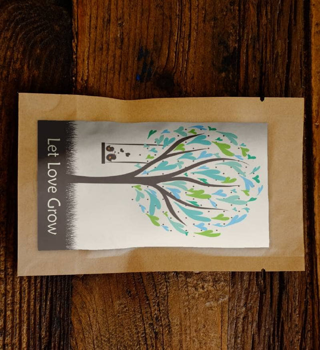 Let Love Grow Tree by Caroline Holder Gifts Scarlet Abderus 