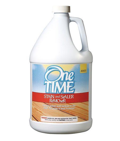 One TIME® Stain and Sealer Remover B&R: Decks & Patios Bond Distributing (One Time) 